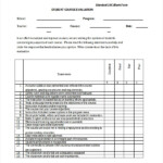 17 Sample Student Evaluation Forms Sample Forms
