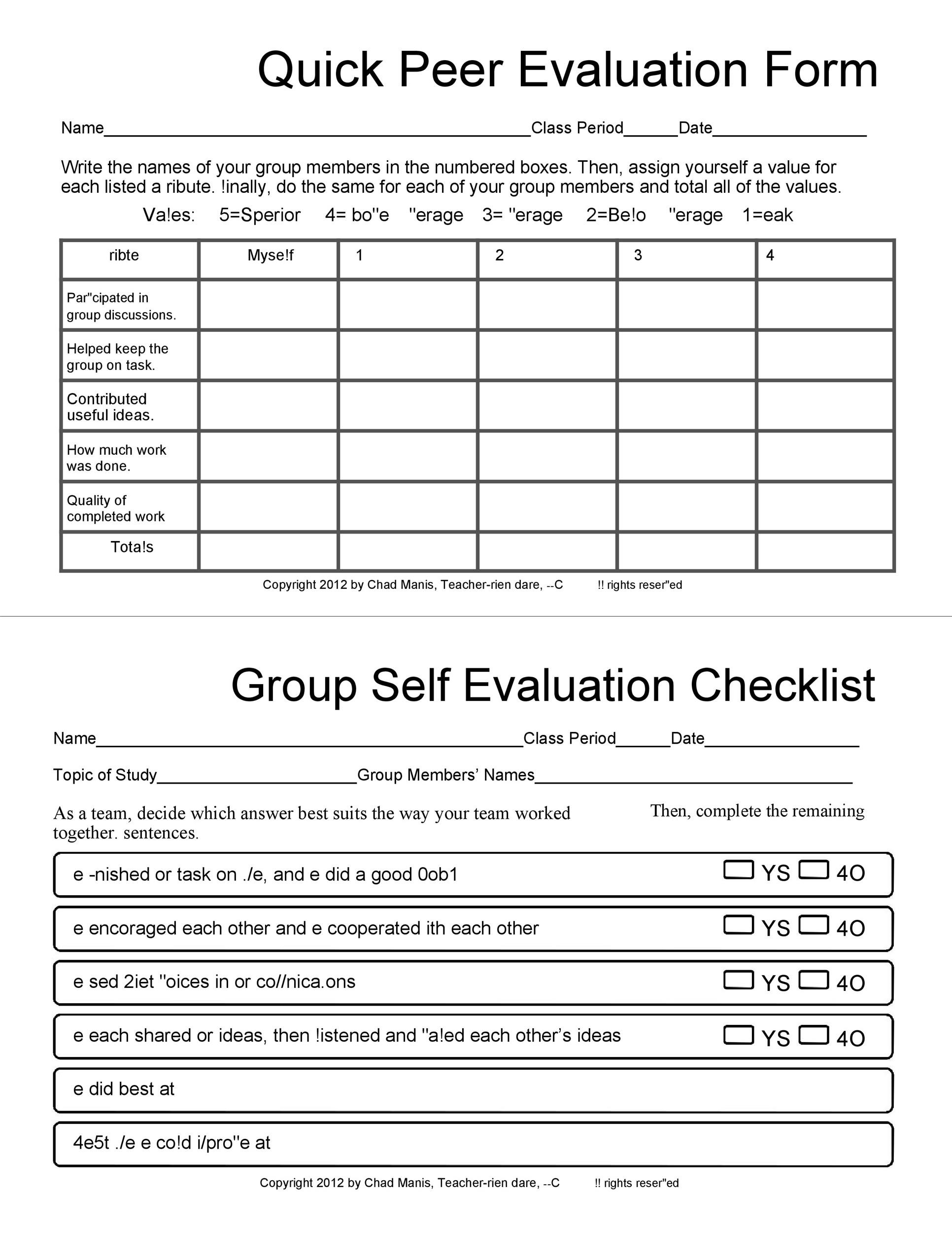 50 Self Evaluation Examples Forms Questions Template Lab