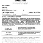 Annual Employee Evaluation Form PDF Template Sample Templates