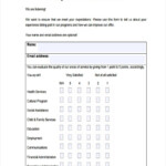 Customer Service Evaluation Form Template