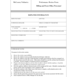 Employee Evaluation Billing Front Office