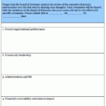 Executive Director Evaluation Survey Form Blue Avocado Executive