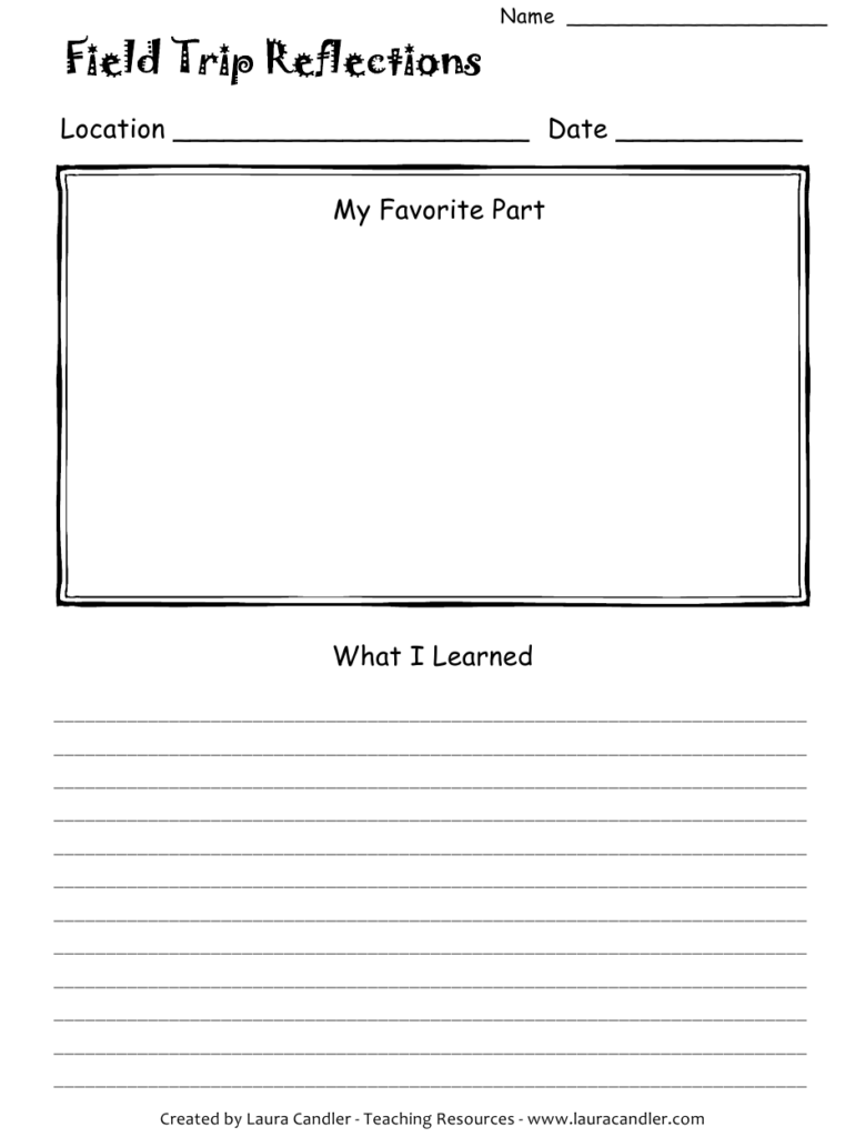 Field Trip Student Feedback Form Teaching Resources Download 