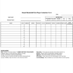 FREE 10 Sample Basketball Evaluation Forms In MS Word PDF