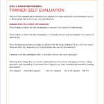 FREE 11 Trainer Evaluation Form Samples Templates In PDF
