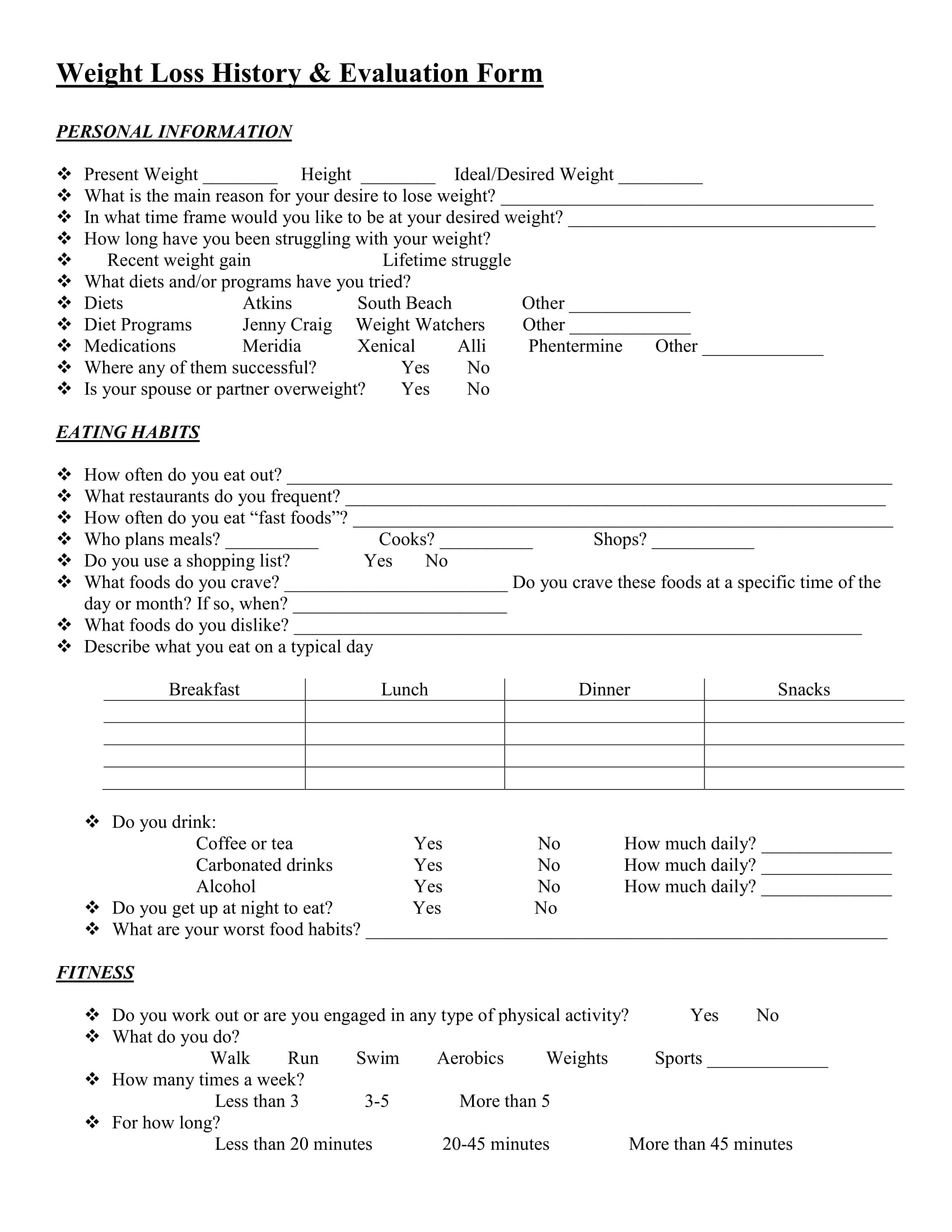 FREE 13 Food Evaluation Forms In PDF MS Word