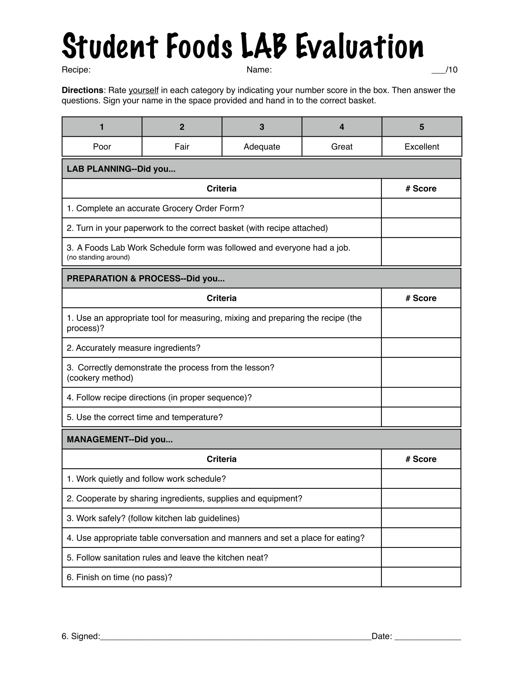 FREE 13 Food Evaluation Forms In PDF MS Word