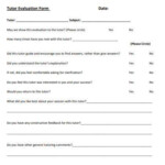 FREE 13 Tutor Evaluation Form Samples In PDF MS Word