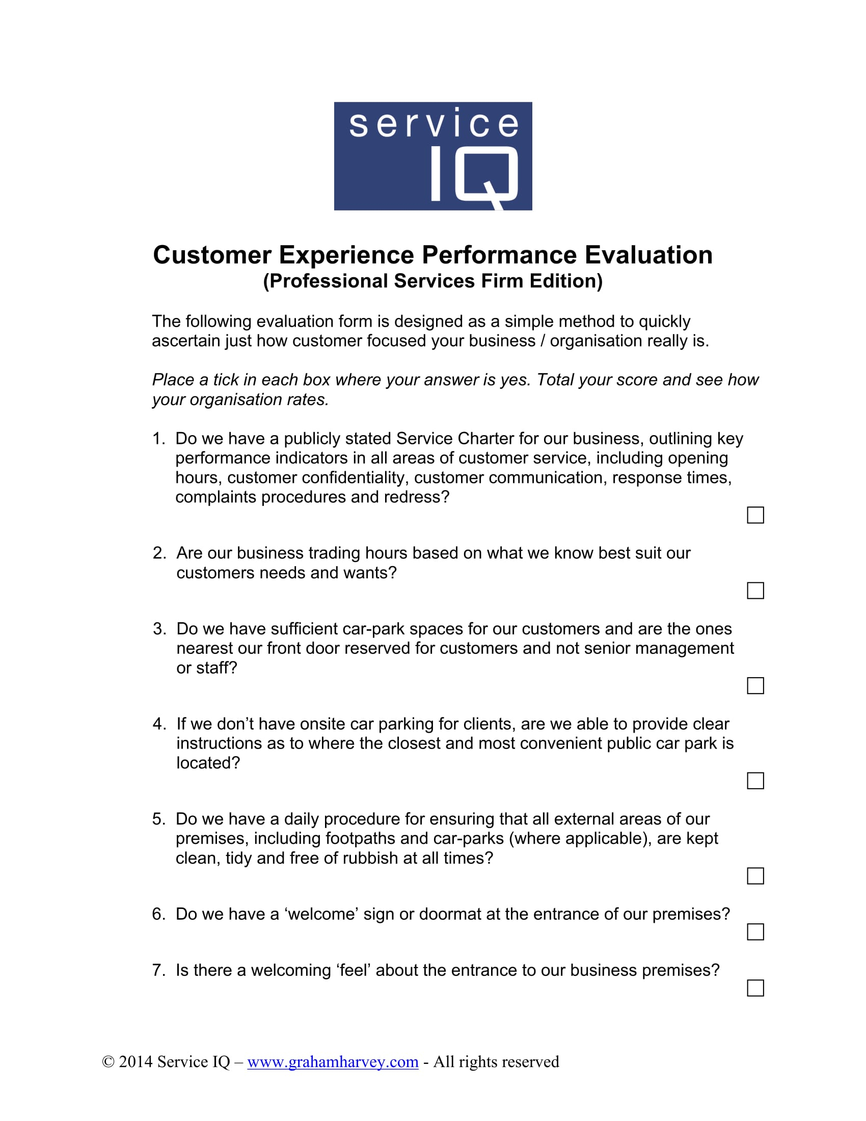 FREE 14 Customer Service Evaluation Forms In PDF