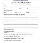 Free 14 Customer Service Evaluation Forms In Pdf Customer Service