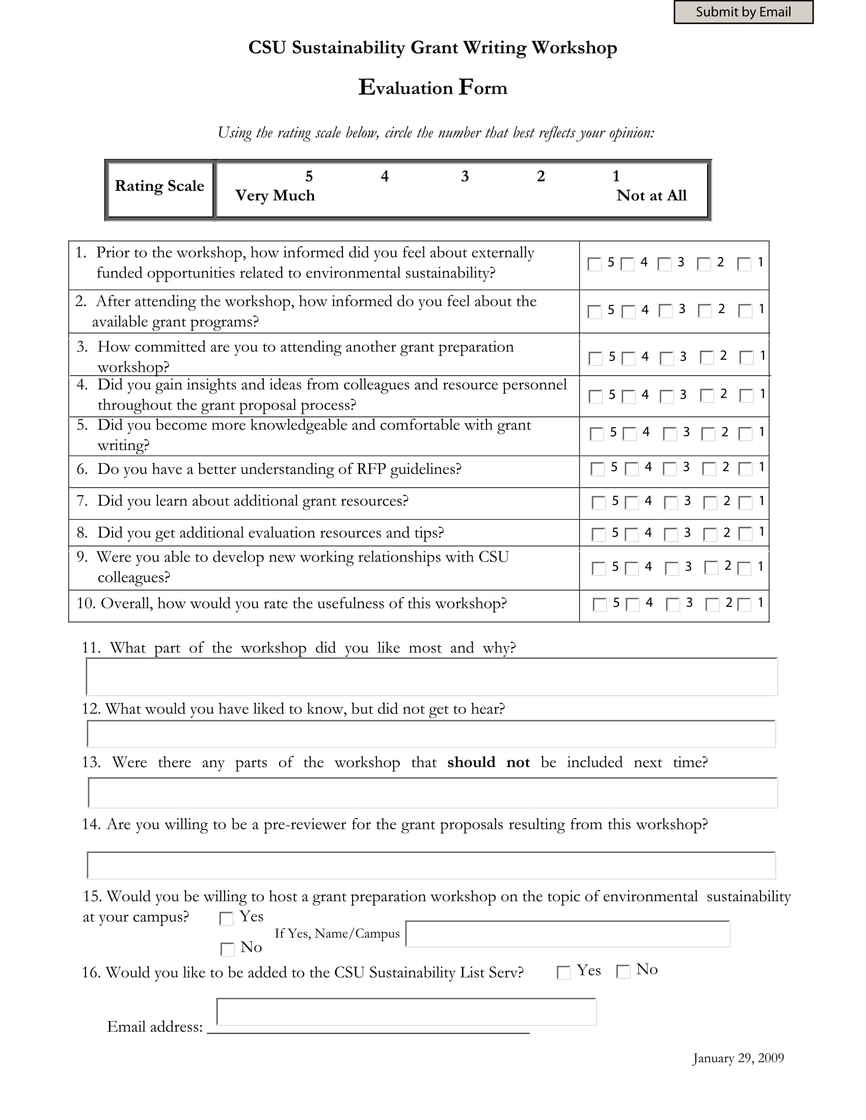 FREE 15 Grant Evaluation Forms In PDF MS Word