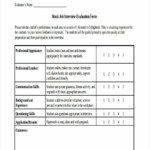 FREE 17 Interview Feedback Forms In PDF