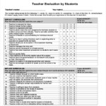 FREE 18 Sample Student Evaluation Forms In PDF MS Word Excel