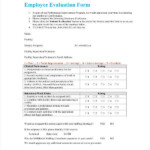 FREE 19 Employee Evaluation Form Samples Templates In PDF MS Word