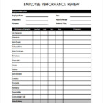 FREE 20 Sample Employee Review Forms In PDF MS Word