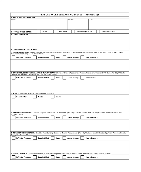 FREE 28 Sample Feedback Forms In MS Word PDF Excel