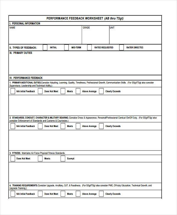 FREE 42 Feedback Forms In PDF MS Word Excel
