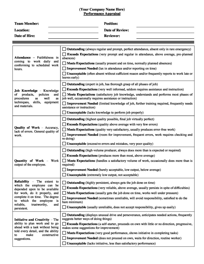 Chef Self Assessment Evaluation Form - EvaluationForm.net