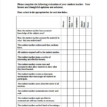 FREE 7 Teacher Assessment Forms In PDF