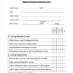 FREE 8 Student Assessment Form Samples In PDF MS Word