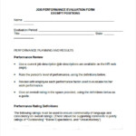 FREE 9 Employee Evaluation Forms In PDF