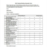 FREE 9 Training Evaluation Forms In PDF MS Word