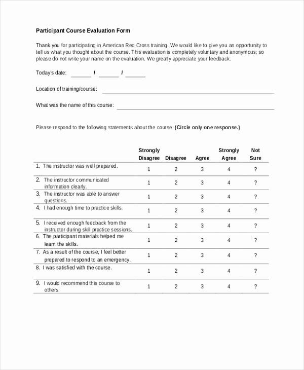 Free Basic Employee Evaluation Form Before And After School Program