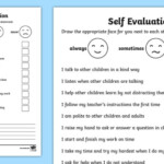 FREE Self Evaluation Sheet Activity Feedback Form