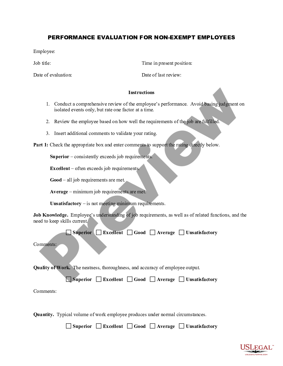 Minnesota Employee Evaluation Form For Architect US Legal Forms