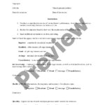 Nebraska Employee Evaluation Form For Hairdresser Hair Stylist