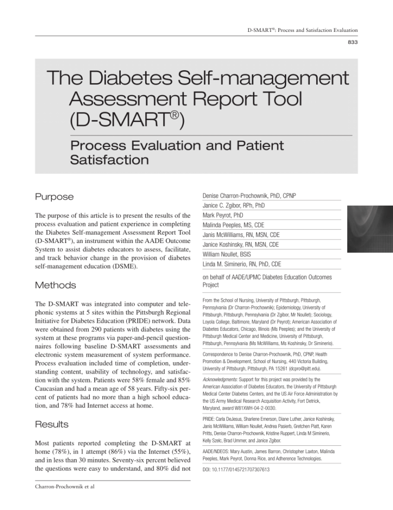 Sample Diabetes Self Management Evaluation Form 0055