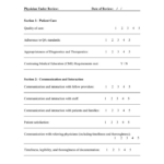 Physician Performance Evaluation In Word And Pdf Formats