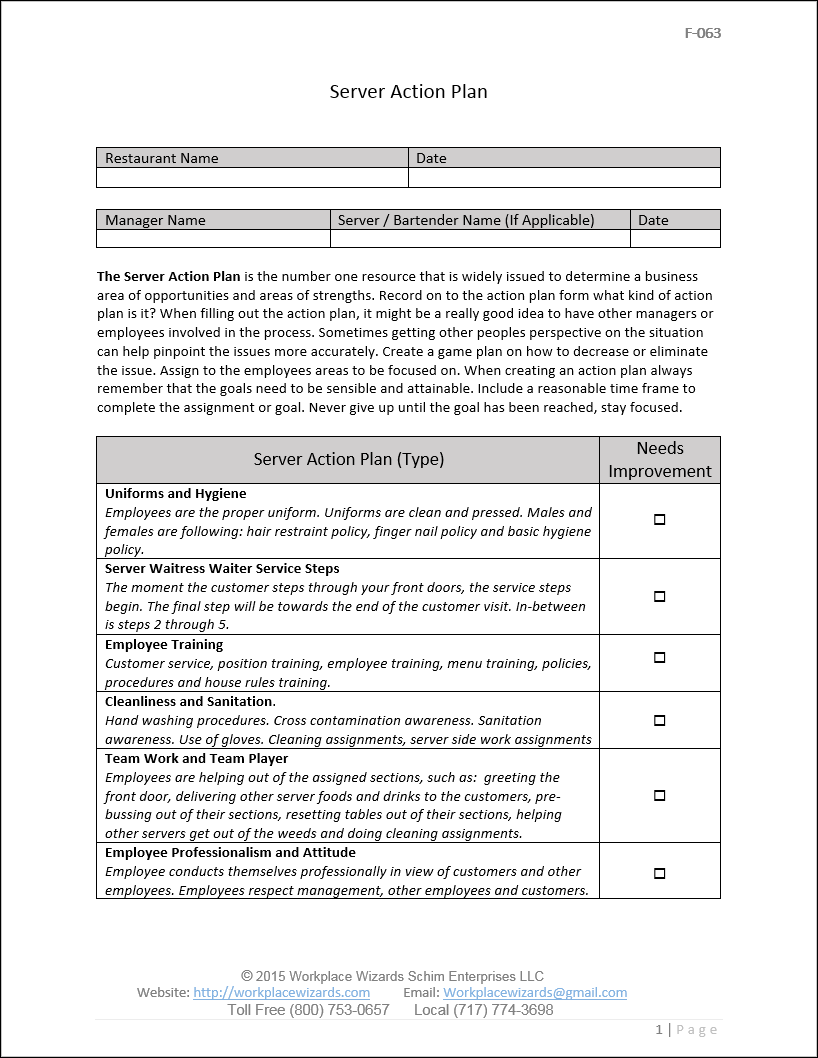 Front Of House Manager Self Evaluation Form EvaluationForm