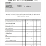 Supervisor Performance Feedback Form Microsoft Word Excel Templates